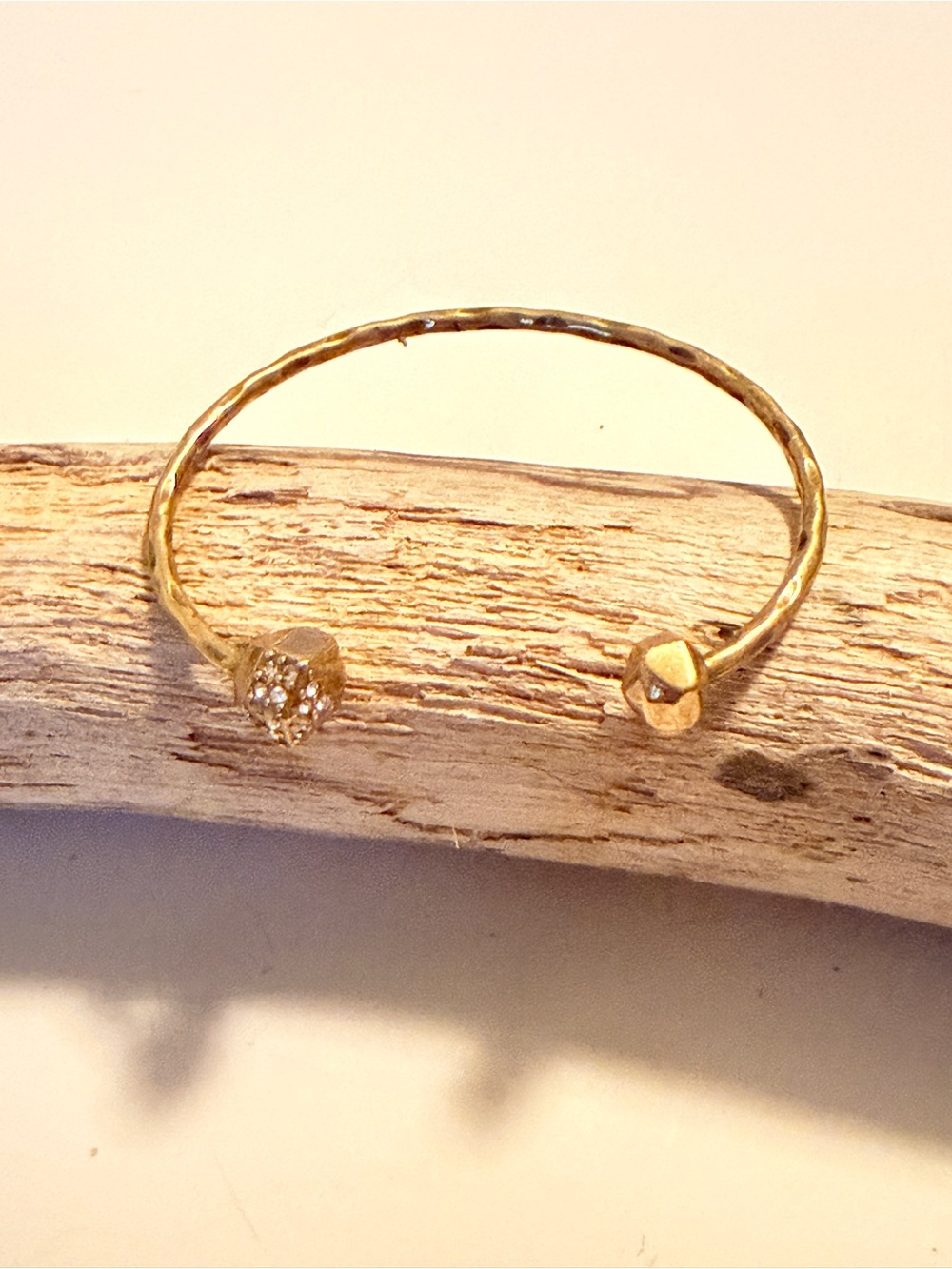 Silpada On the Dot Open Cuff Bracelet with Crystal Cluster
